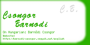 csongor barnodi business card